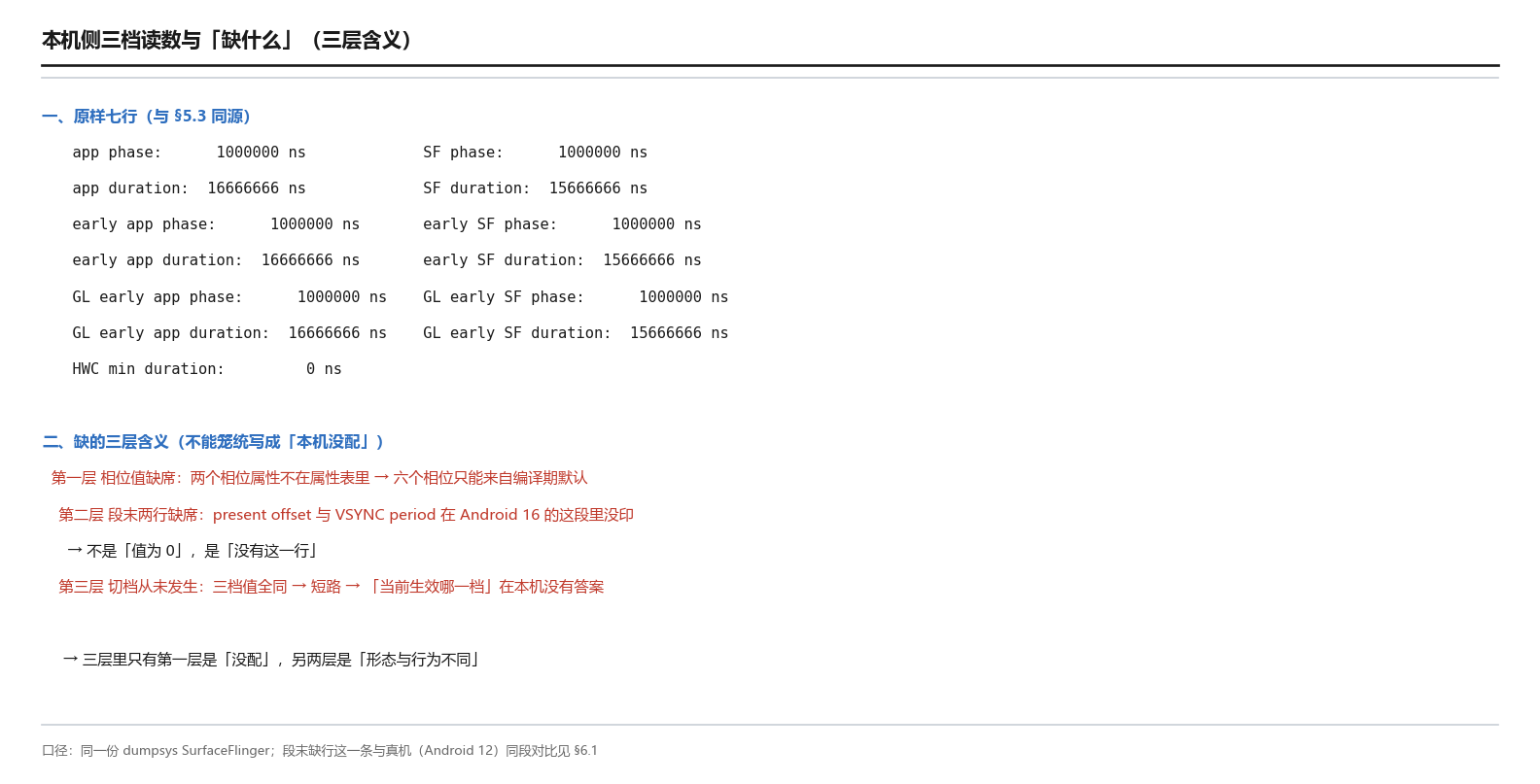 本机侧三档读数与缺什么