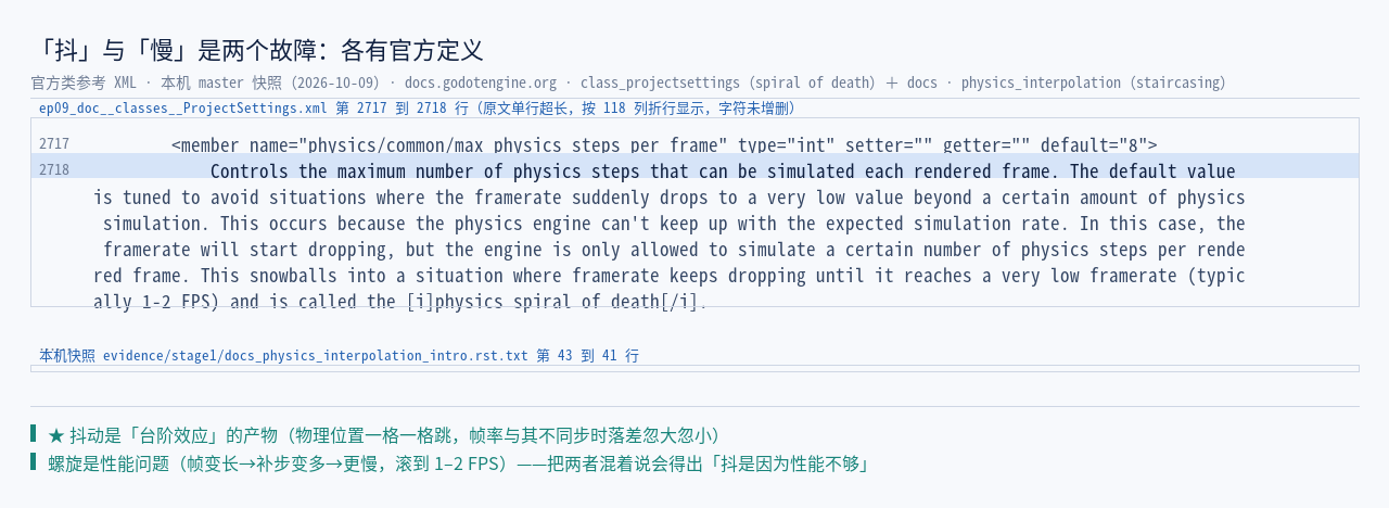 两段官方原文并排：docs_physics_interpolation_intro.rst.txt 的 stairc…