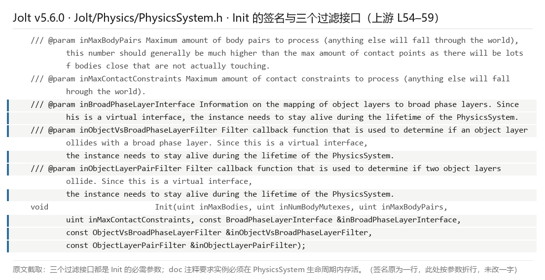 Init 的签名与三个过滤接口
