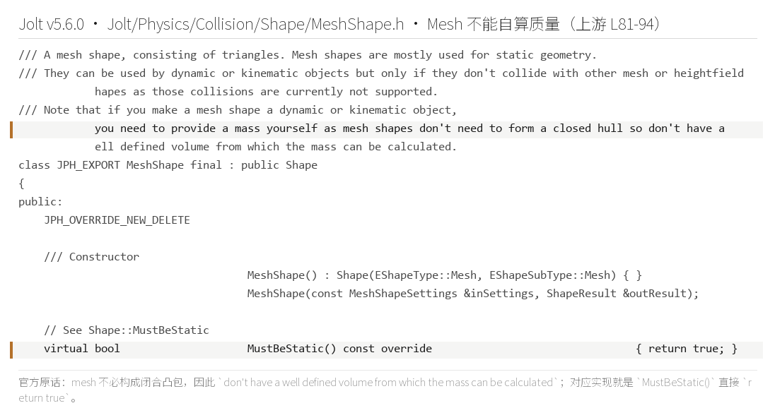 MeshShape.h 第 81 至 94 行的原文
