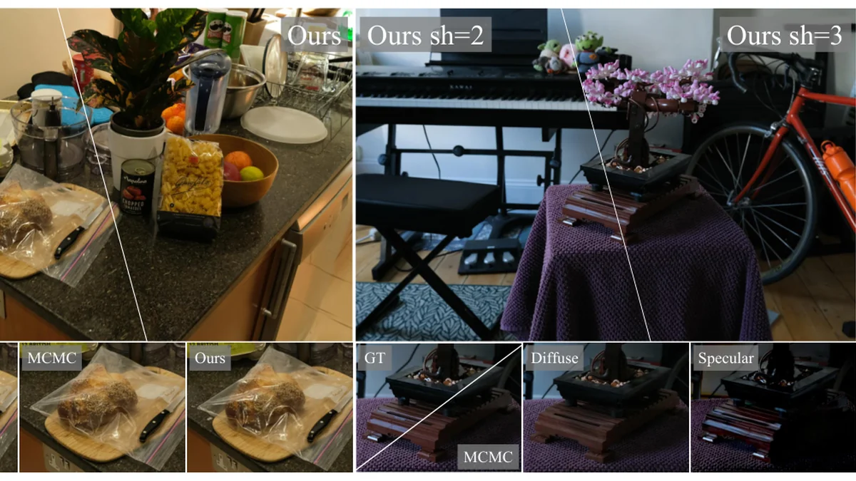 Augmented Radiance Field 首图：增强前后的镜面表达对比（原文 Fig. 1）