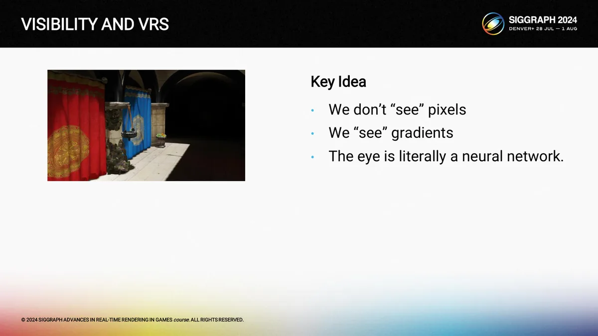 VRS + VBuffer 讲义首图：key idea 那一页（原文 slide 4）